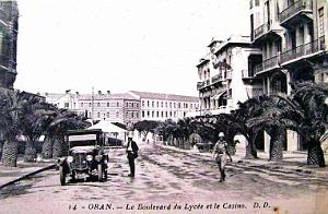 ORAN - BOULEVARD DU LYCEE ET LE CASINO